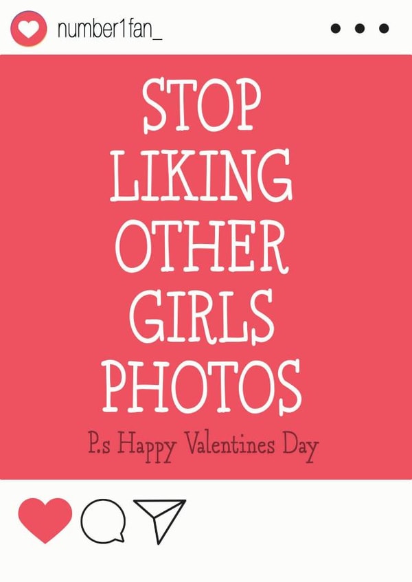 likes instagram Valentines Day Card 40526 created by Tanya Pyrka
