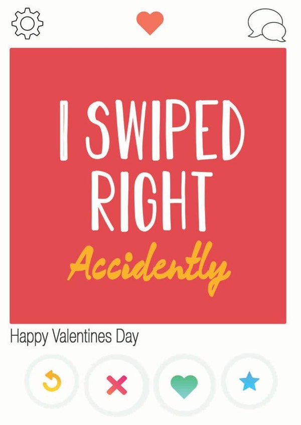 swiped right Valentines Day Card 40527 created by Tanya Pyrka