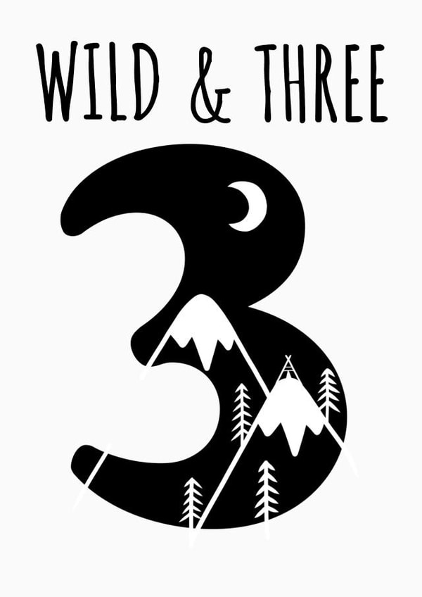 three adventure Birthday Card 15753 created by Sophia & The Fox