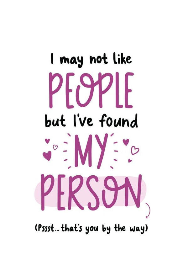 people person Valentines Day Card 40540 created by Inky in the Wild