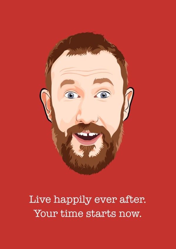 Alex Horne wedding design - red created by Wayne Oliver
