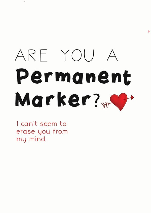 permanent marker Valentines Day Card 38360 created by Three Bears