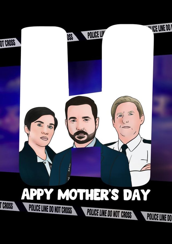 line of duty tv show Mothers Day Card 32467 created by Hey Huns It's Nicole