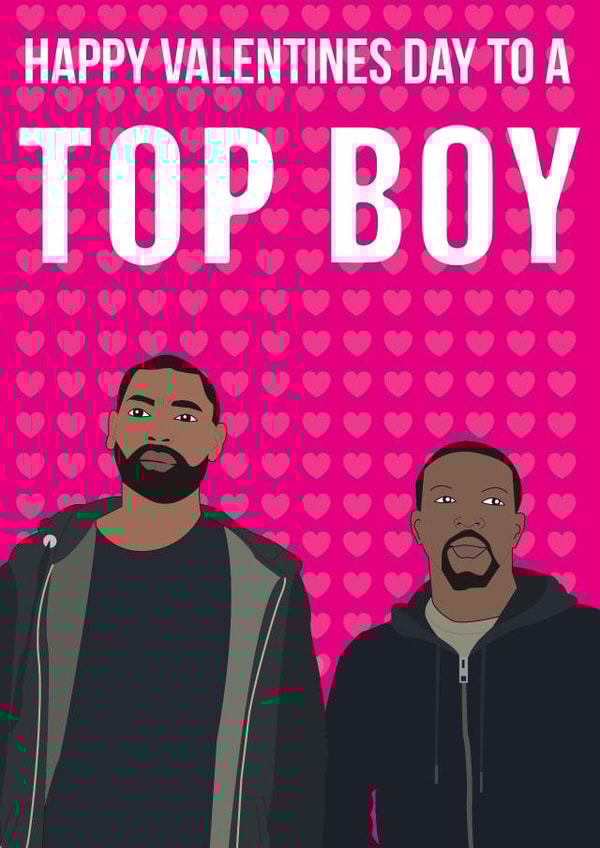 Top Boy kano Valentines Day Card 34673 created by John Wood
