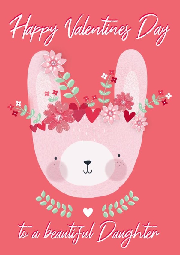 daughter day Valentines Day Card 15076 created by Juniper and Rose Studio