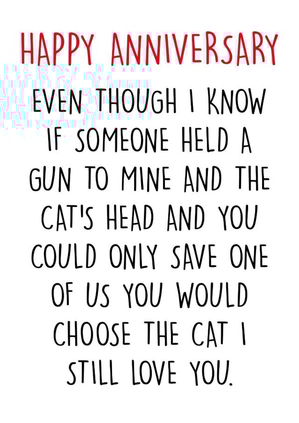 prefer cat Anniversary Card 9111 created by Pack a Punch Designs