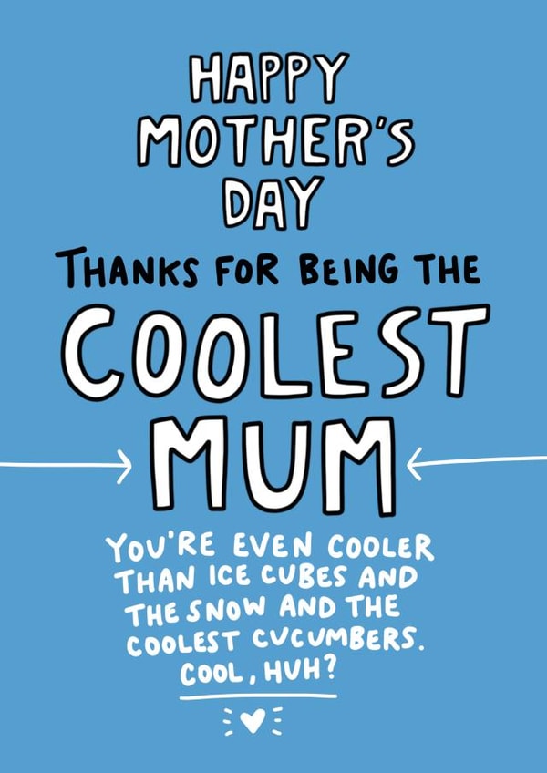 coolest ice cubes Mothers Day Card 1525 created by Angela Chick