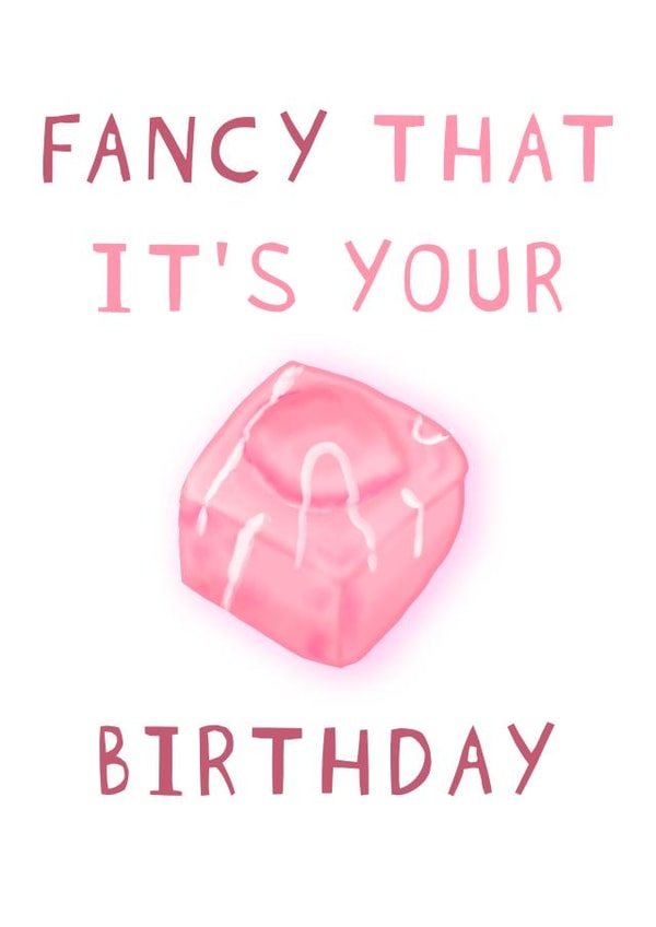 french fancy fondent Birthday Card 16276 created by Luke Tuffs