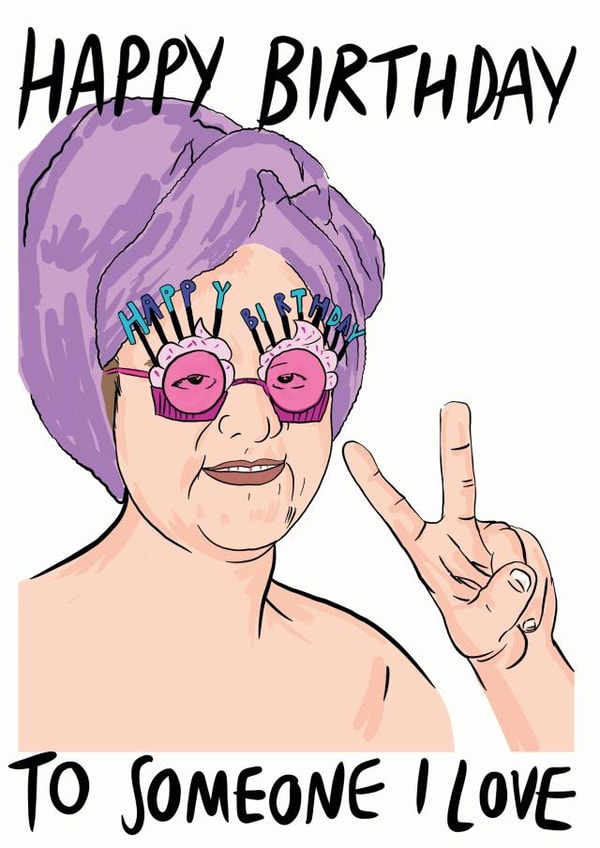 To someone I love Lewis Capaldi birthday card created by Stacie Charlton