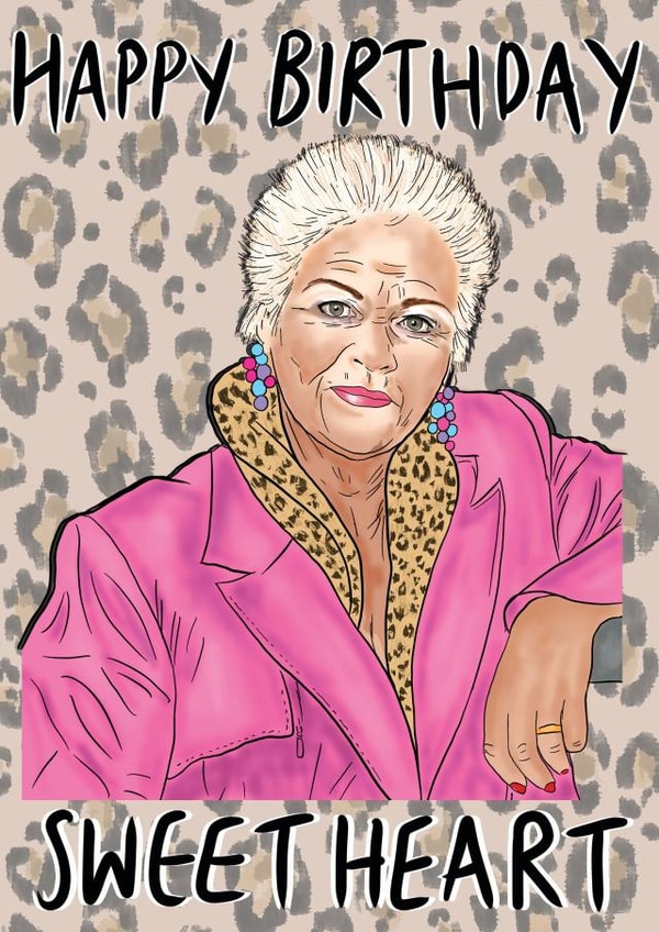 Pat Butcher eastenders Birthday Card 10304 created by Stacie Charlton