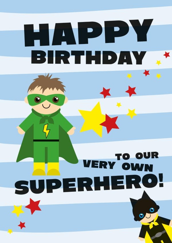 superhero very own Birthday Card 10477 created by Rulu