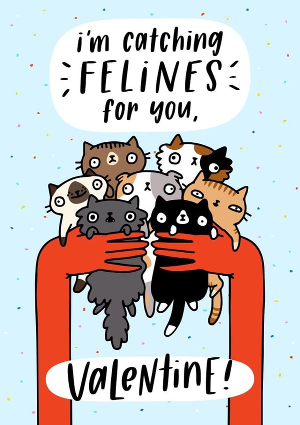 catching felines Valentines Day Card 29735 created by Chelsey Adams