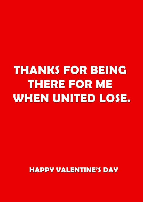 united football Valentines Day Card 33538 created by Offside Cards