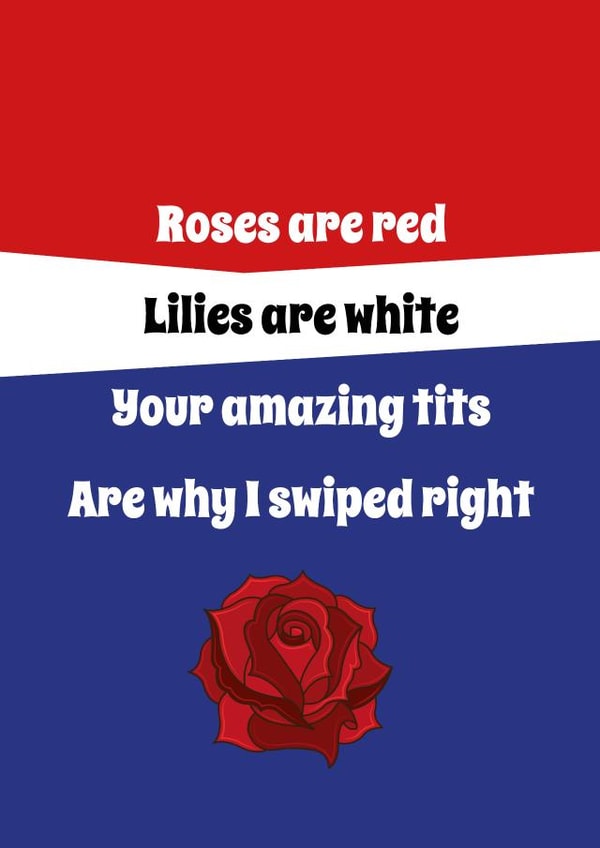 Amazing tits valentine card created by Afewhometruths