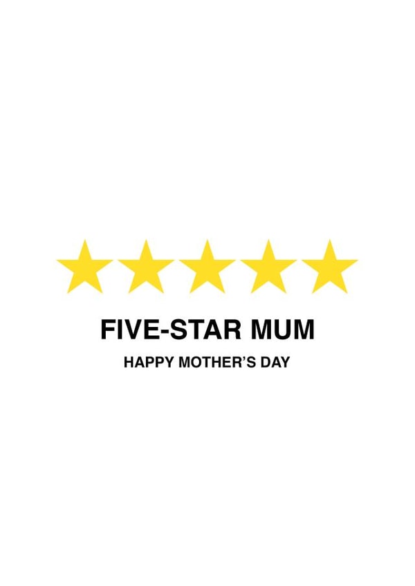funny stars Mothers Day Card 29359 created by Naughty Nice