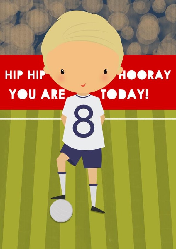 football hip hip hooray Birthday Card 11244 created by Bells Scambler