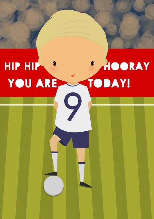 hip hip hooray nine Birthday Card 11245 created by Bells Scambler