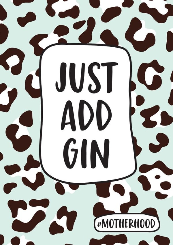 just add gin Mothers Day Card 9923 created by Bonnie Blackbird