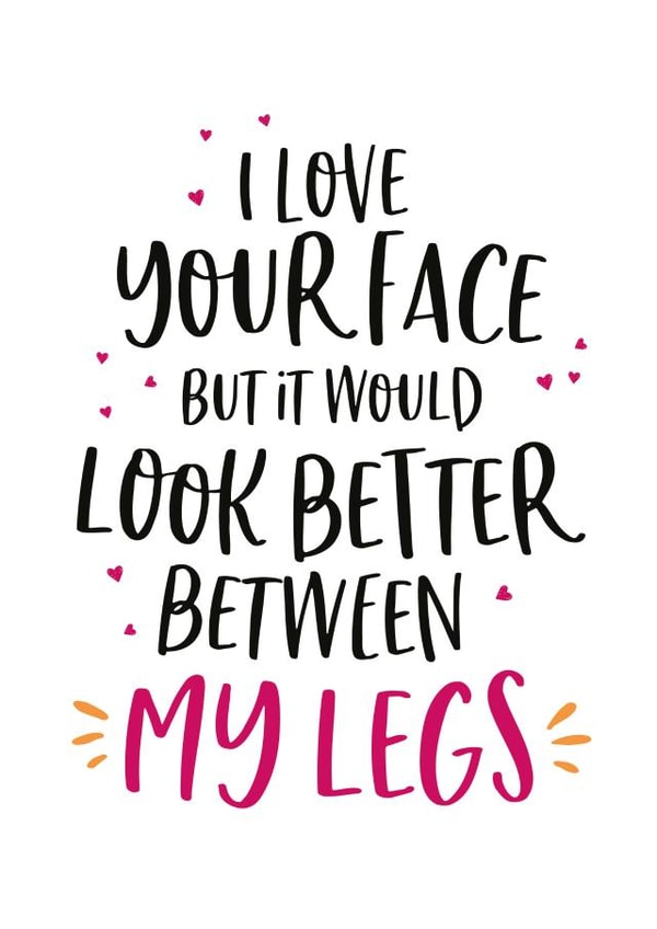 face would Valentines Day Card 14430 created by Beehive Design