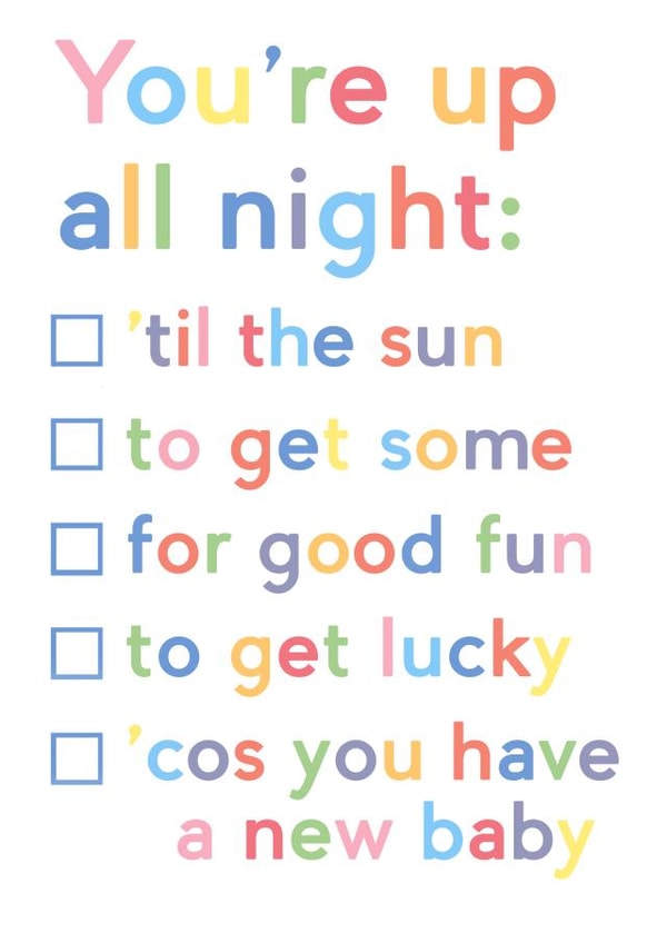 Funky Pharrell New Baby Card created by JosieOnTheRun