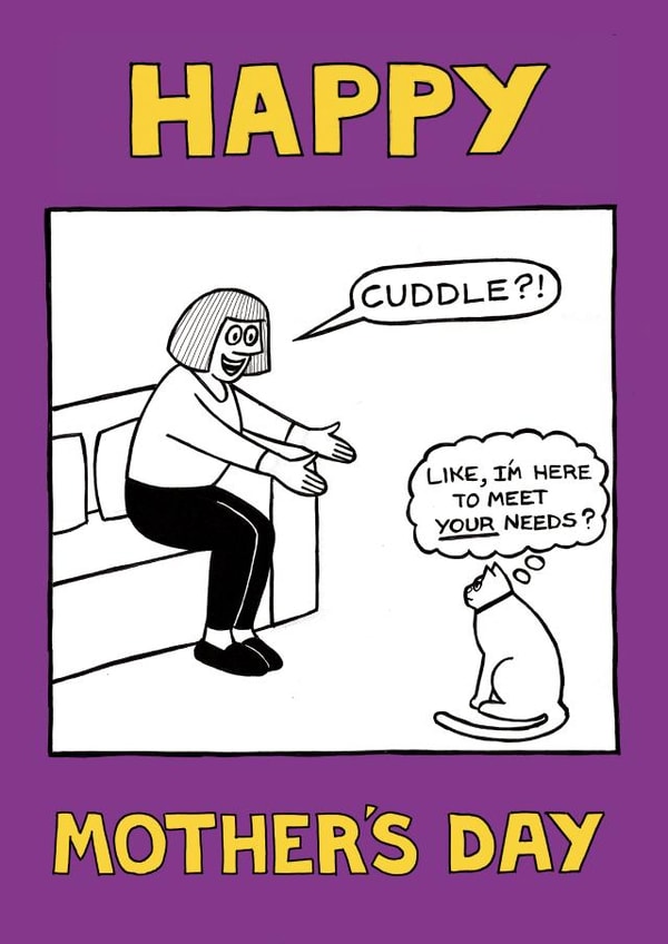 mothersday mother Mothers Day Card 1821 created by On The Prowl Cat Cartoons