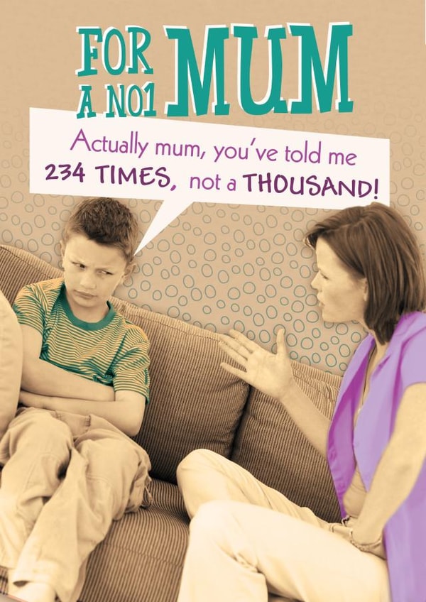 no1 actually Mothers Day Card 39059 created by Quitting Hollywood