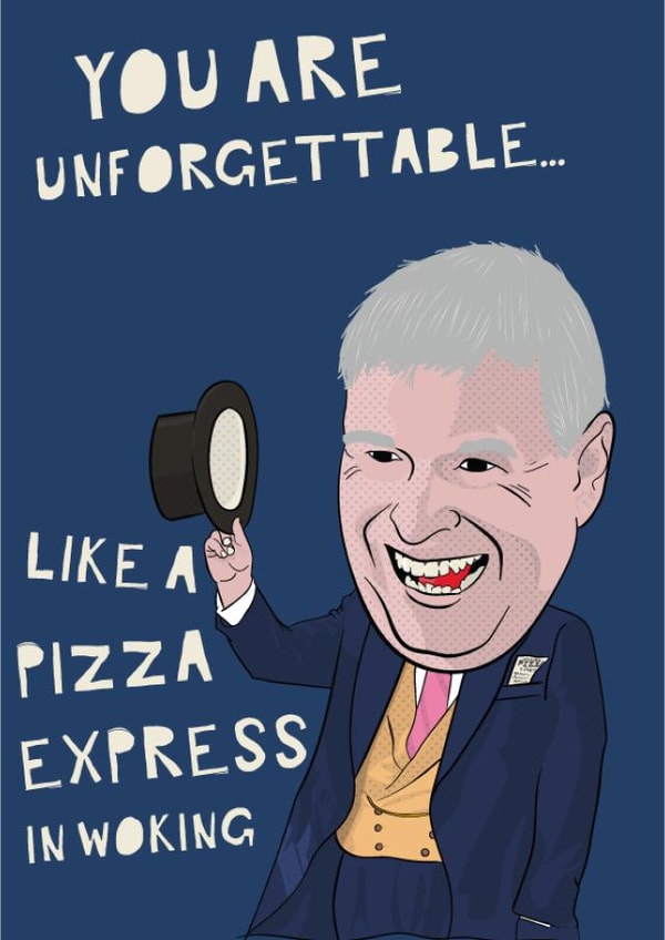 prince andrew unforgettable Love & Friendship Card 40785 created by Left Hand Luke