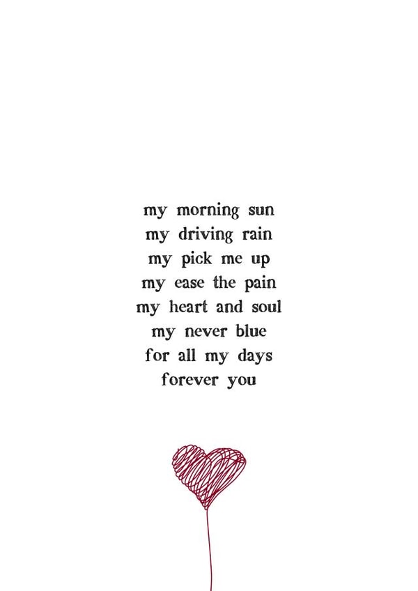 Sentimental Valentine or Anniversary Card for him or for her - A Love Poem created by Maxter and Boo 