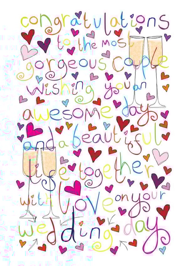 With love on your wedding day created by Love and Happy Stuff