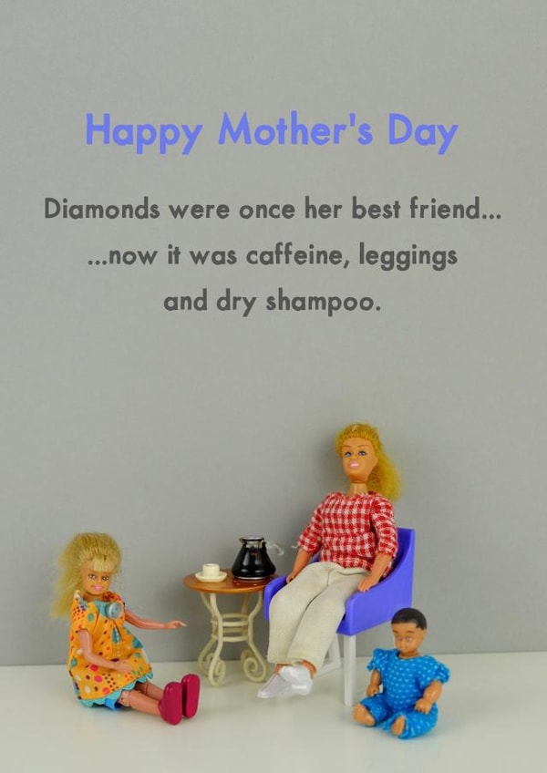 diamonds best friend Mothers Day Card 11530 created by Bold & Bright Cards