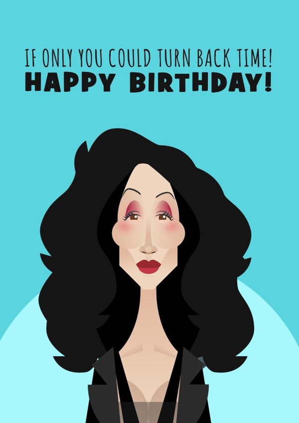 if only turn back Birthday Card 22895 created by Christina Connelly