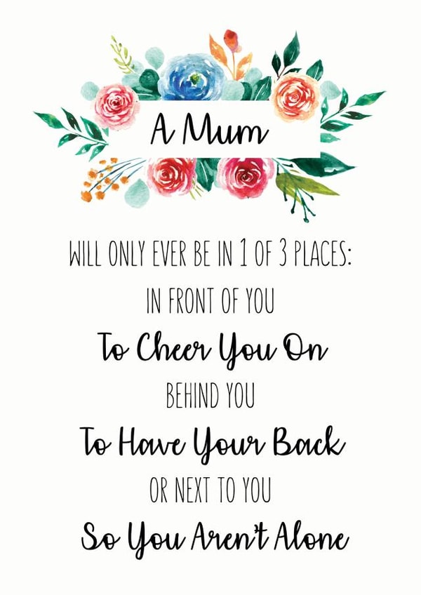 front cheer Mothers Day Card 27513 created by The Monochrome Bow