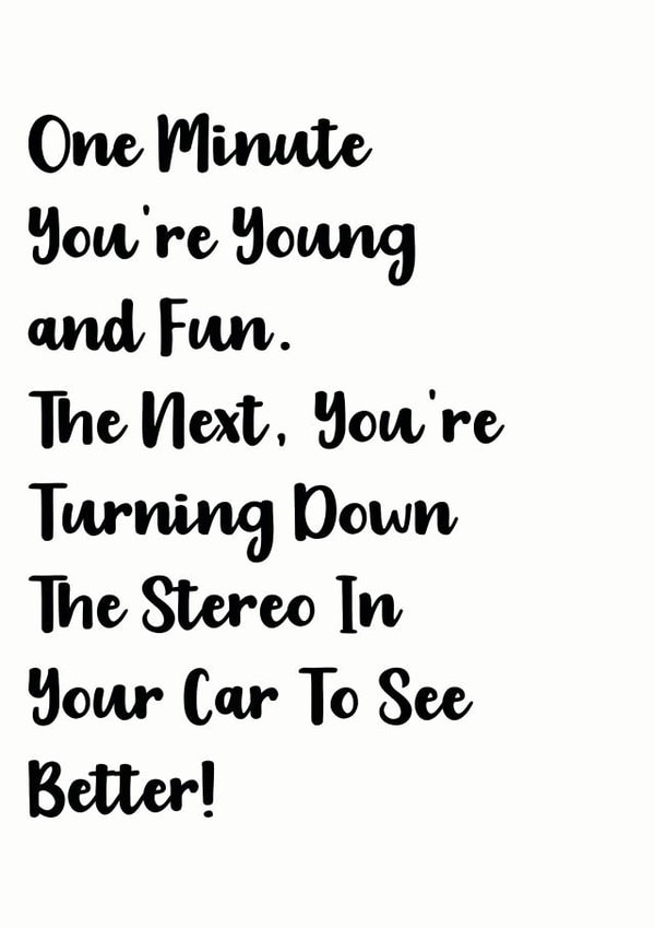 one minuite young Birthday Card 27516 created by The Monochrome Bow