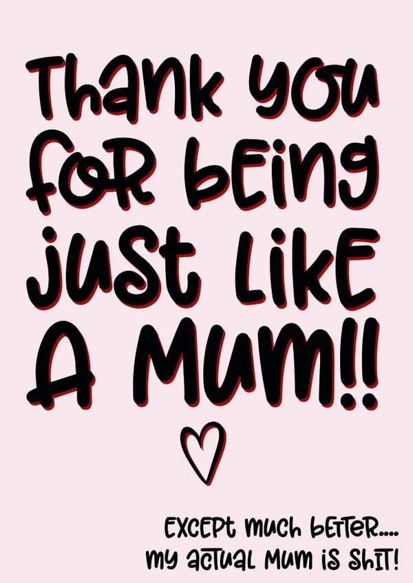 adult just like Mothers Day Card 14023 created by The Laughing Sloth