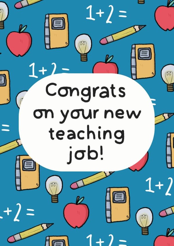 teaching adult New Job Card 9186 created by Bronte Laura Illustration