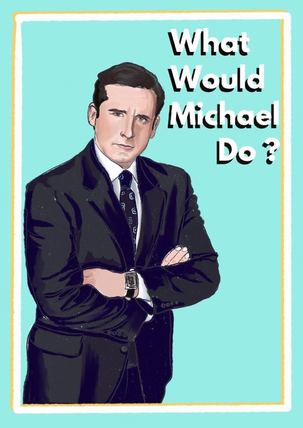 the office michael scott Good Luck Card 16590 created by Amy Chadney