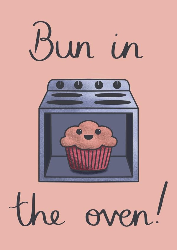 bun in Pregnancy Card 8029 created by Bloom & Lark Designs