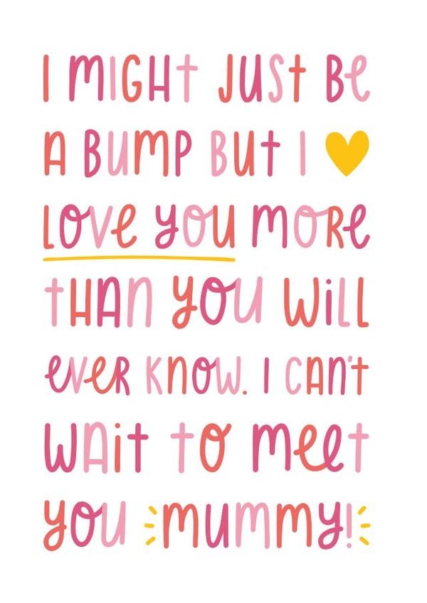 Mummy to be bump card created by Joanne Hawker