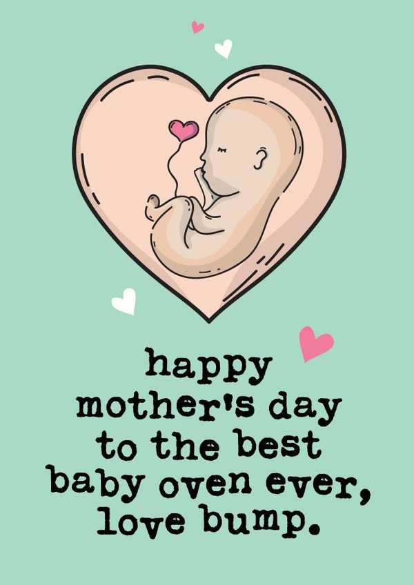 expecting everymummumstobe Mothers Day Card 6010 created by Mrs Best Paper Co.