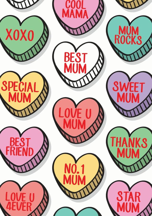 sweet hearts best Mothers Day Card 6011 created by Mrs Best Paper Co.