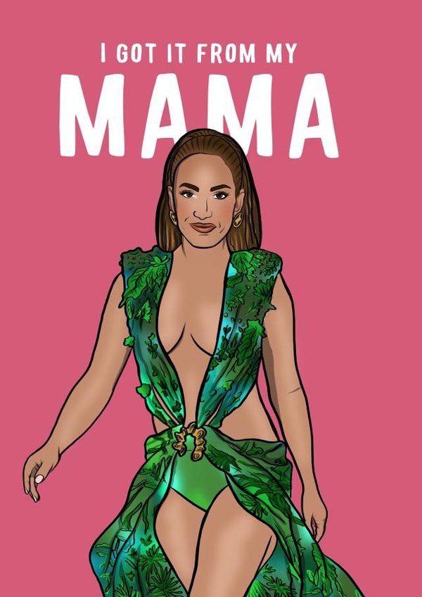 latino jlo Mothers Day Card 13994 created by Foggish