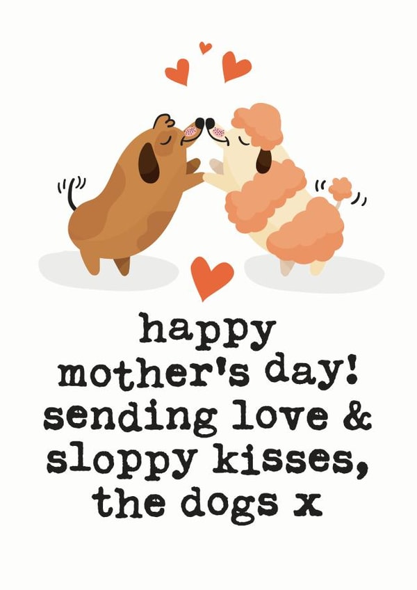 fur sending Mothers Day Card 6013 created by Mrs Best Paper Co.