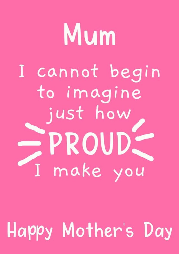 cannot begin Mothers Day Card 7184 created by Giddy Kipper