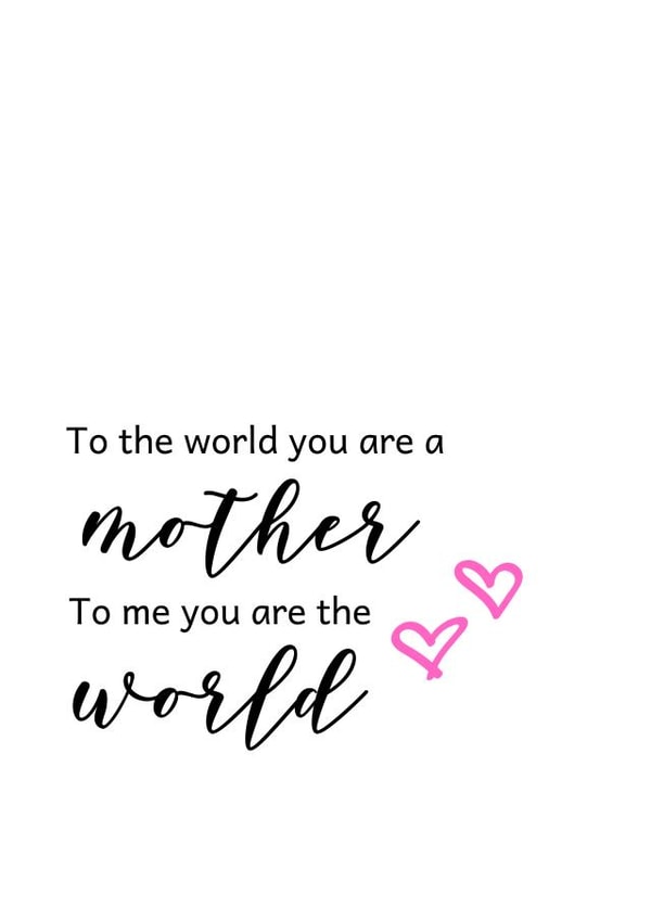 world you are Mothers Day Card 9495 created by Rachey Jay Crafts