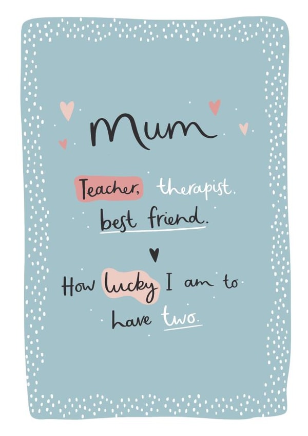 lesbian teacher Mothers Day Card 27092 created by Abbie Imagine