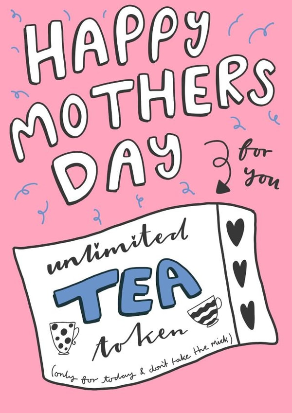 pink tea Mothers Day Card 40601 created by Milly Iris