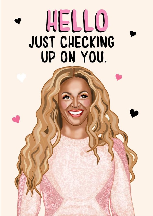 Beyonce Thinking of you Card 40666 created by Bubble&Cheek