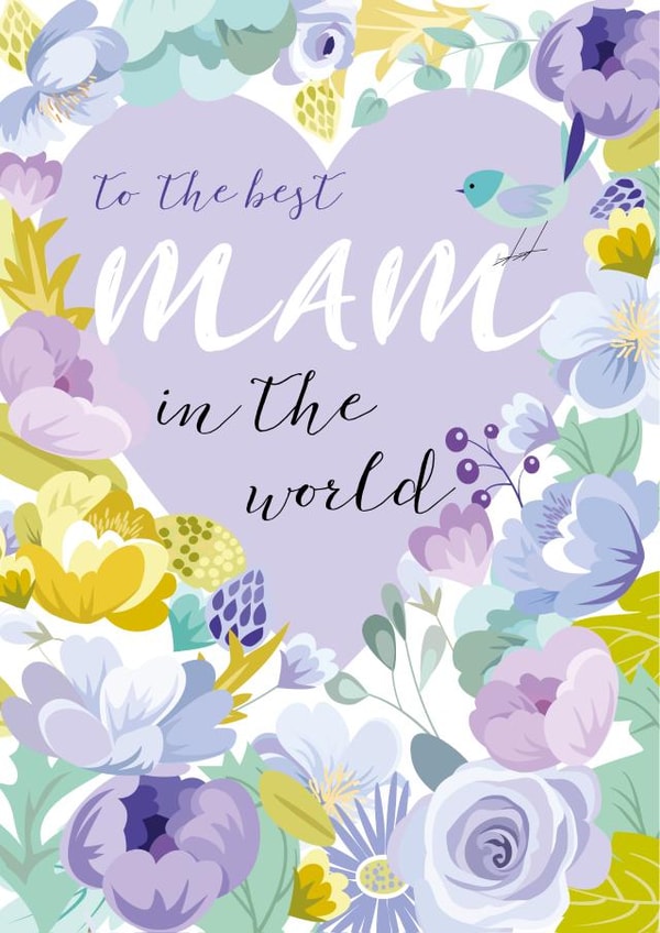 mam best Mothers Day Card 2042 created by Pink Pig