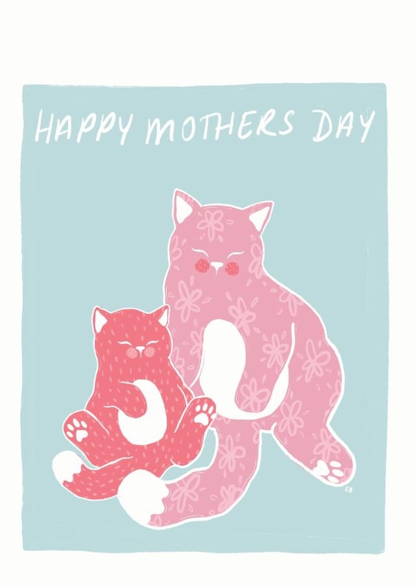 adult illustration Mothers Day Card 16623 created by That Fat Cat Illustration
