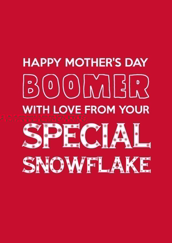 boomer special Mothers Day Card 23857 created by Pottsy Prints